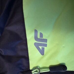 Lime and black ski snowboard jacket